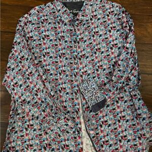 Robert Graham Multicolor Abstract Shirt, 4XL